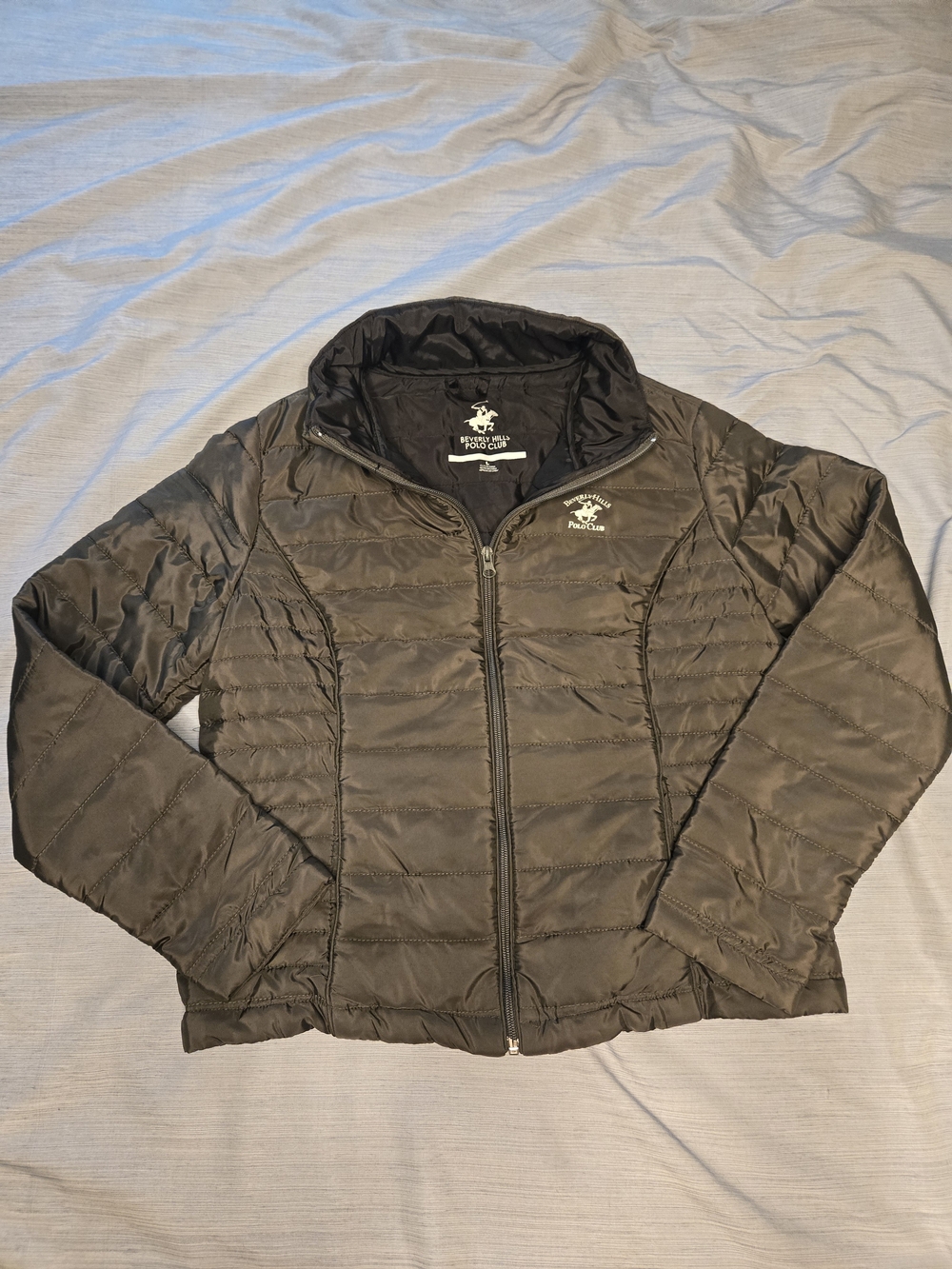U.S. Polo Assn. Men's Black Quilted Lightweight Puffer Jacket